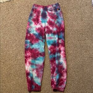 Vibrant Tie-Dye Aviator Nation Kids Joggers